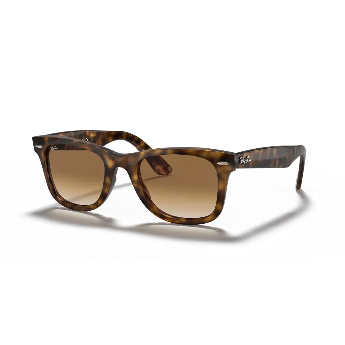 Ray-ban Wayfarer Ease Light Havana/brown Gradient 50 mm Sunglasses RB4340 710/51 - Frame: Light Havana, Lens: Brown