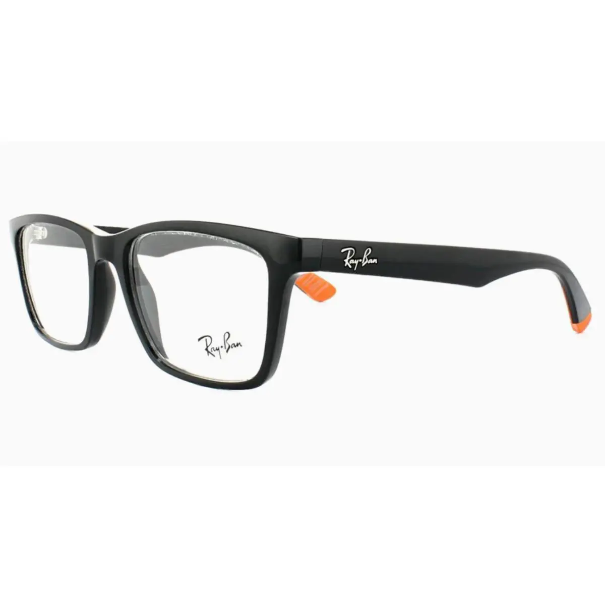 Ray-ban RX7025 5417 Black/rectangular Unisex Eyeglasses 53-17-145mm by Ray-Ban