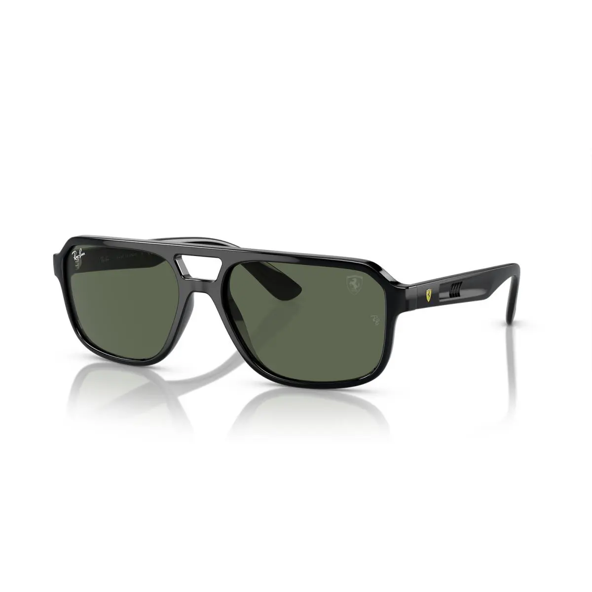 Ray-ban RB4414M Scuderia Ferrari Collection Black/dark Green 58 mm Sunglasses