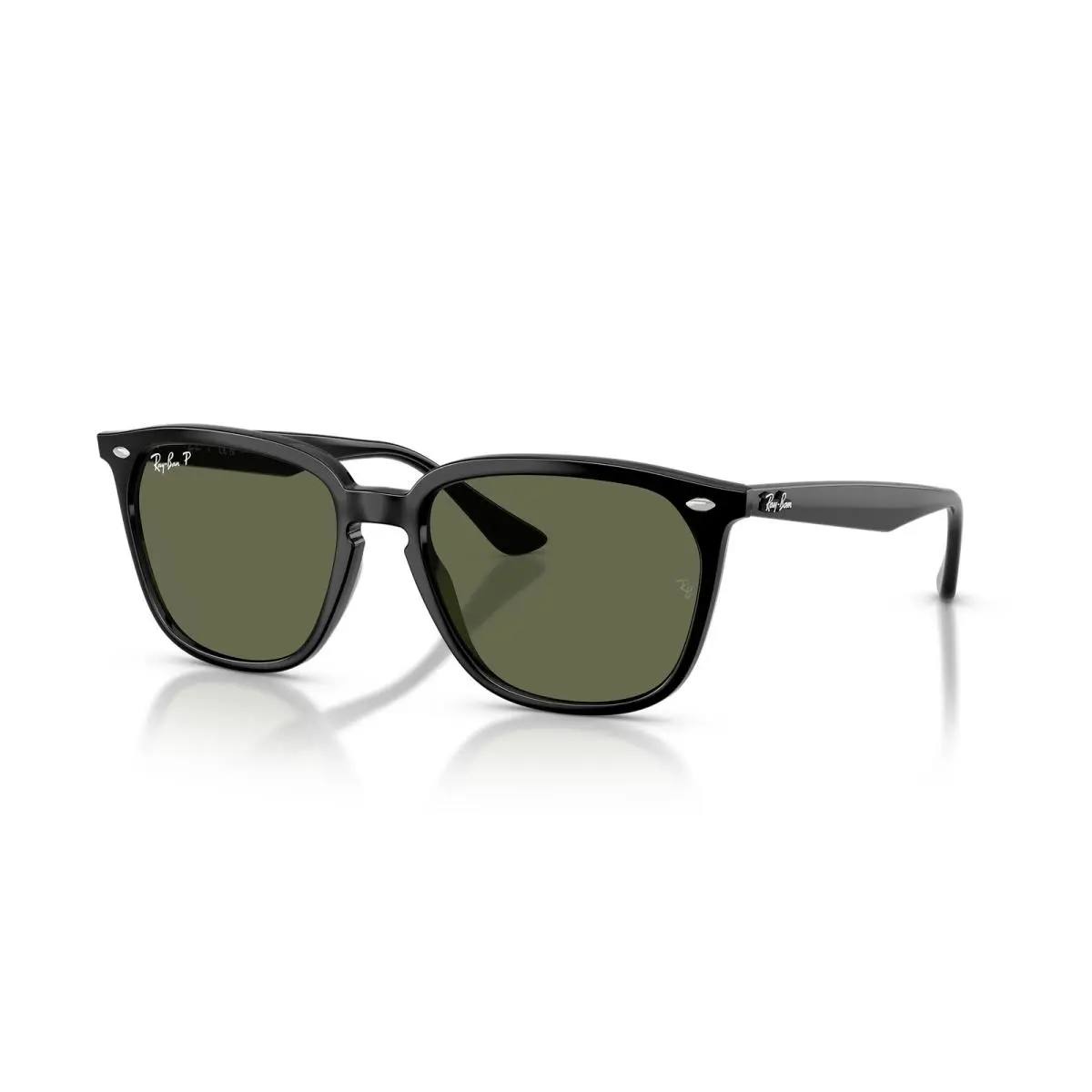 Ray-ban RB4362 Black/G-15 Dark Green Polarized 55 mm Sunglasses RB4362 601/9A 55