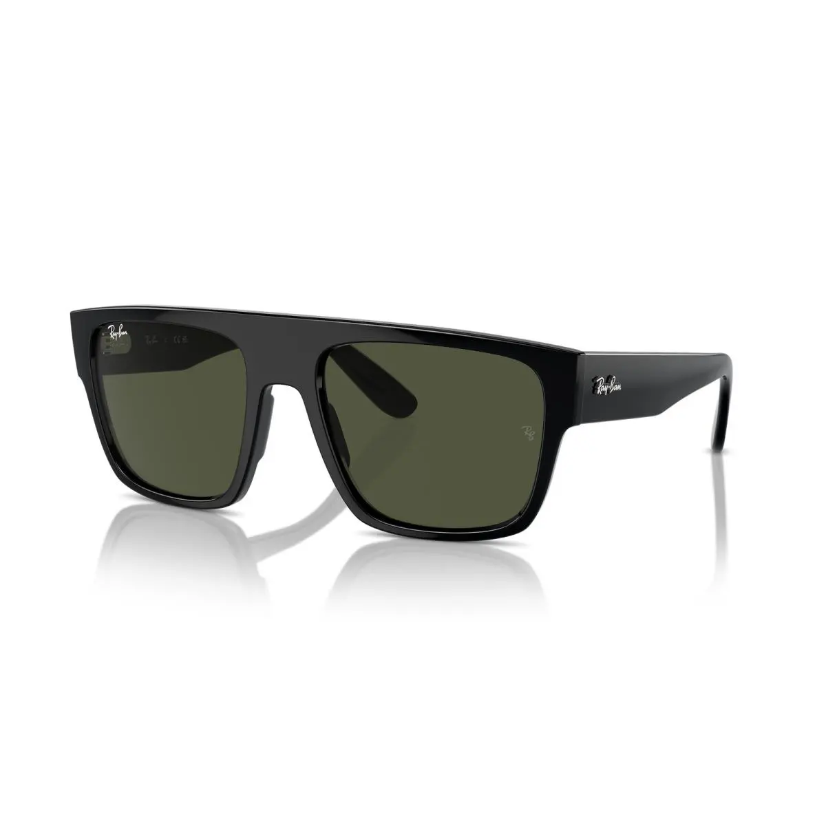 Ray-ban Drifter Polished Black/green 57 mm Sunglasses RB0360S 901/31 57-20 by Ray-Ban