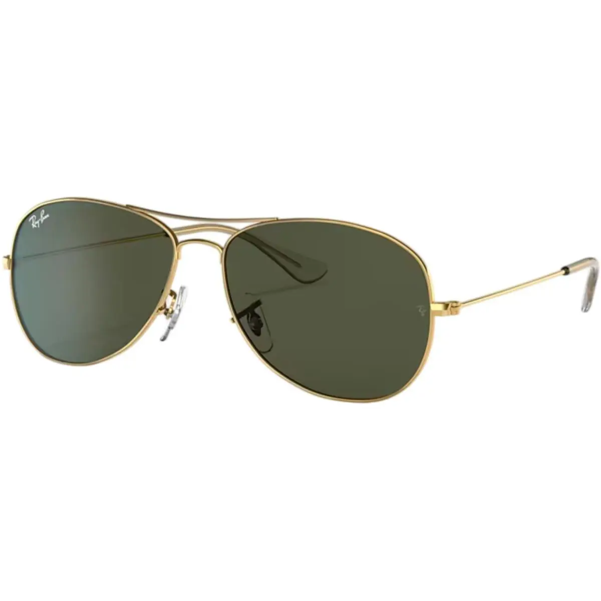 Ray-ban Adult RB3362 Cockpit Aviator Gold/green 56mm Sunglasses - Frame: Gold, Lens: Green