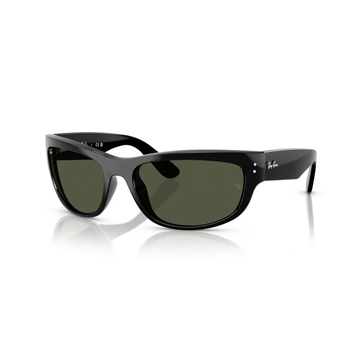 Ray-ban Mega Balorama Black/G-15 Green 60 mm Sunglasses RB2289 901/31 60-19 - Frame: Polished Black, Lens: G-15 Green