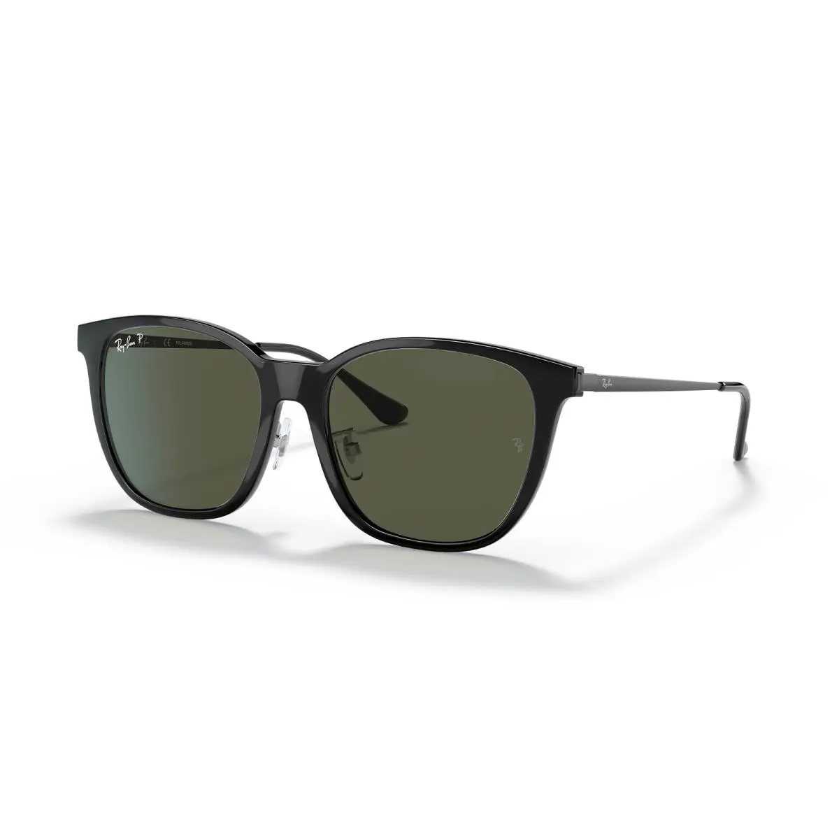 Ray-ban RB4333D Black/G-15 Green Polarized 55 mm Sunglasses RB4333D 601/9A 55-17