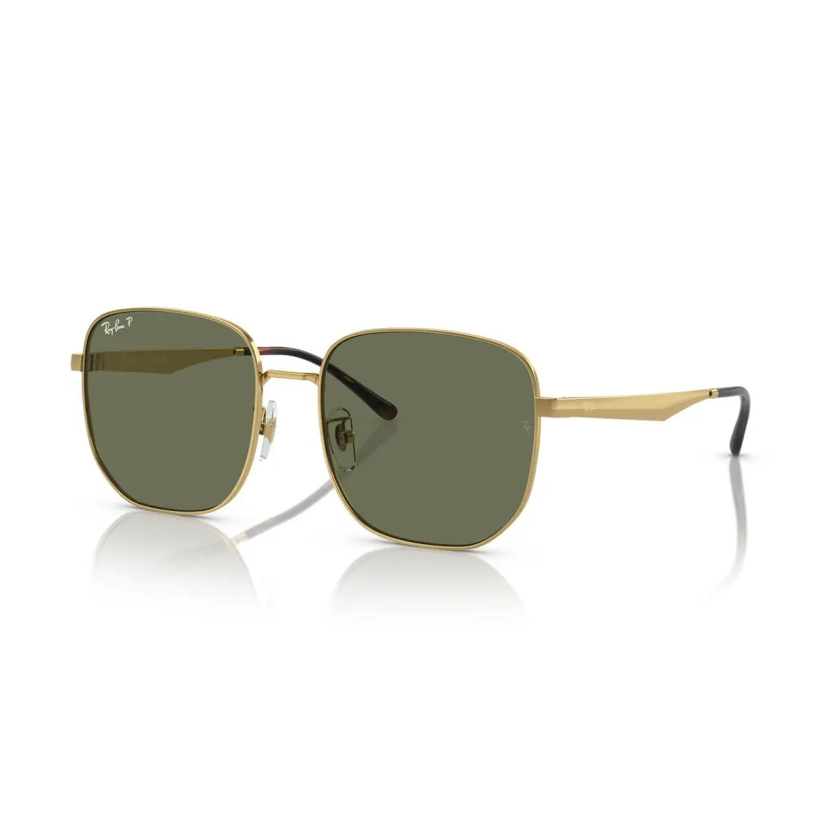 Ray-ban RB3713D Arista Gold/green Polarized 57 mm Sunglasses RB3713D 001/9A 57