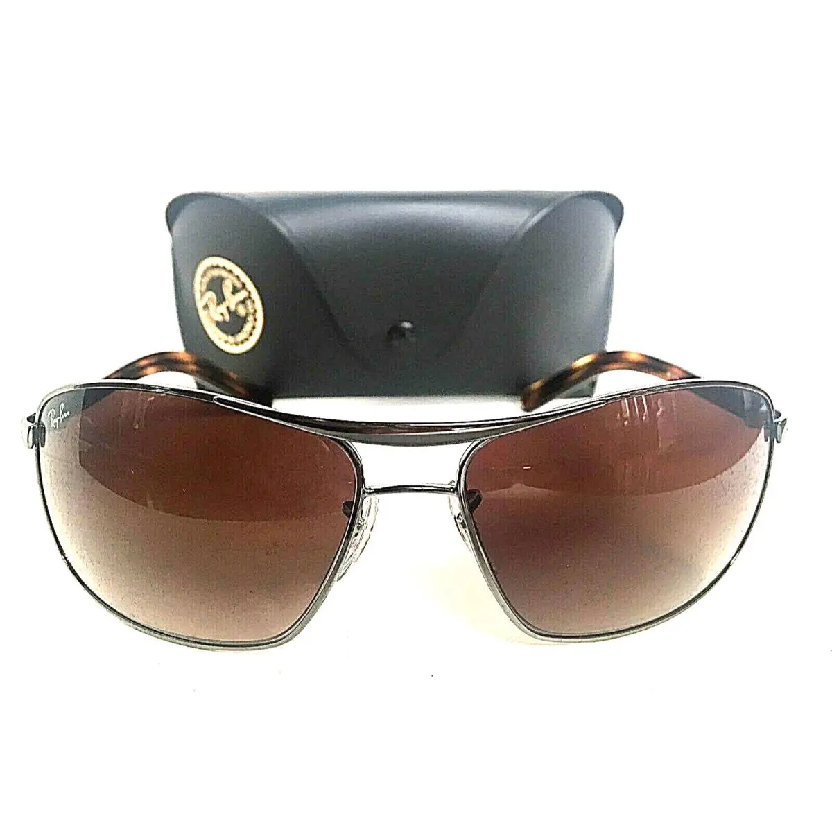 Ray-ban RB3470 RB 3470 3470L Silver 64mm Pilot Gradient Men`s Sunglasses