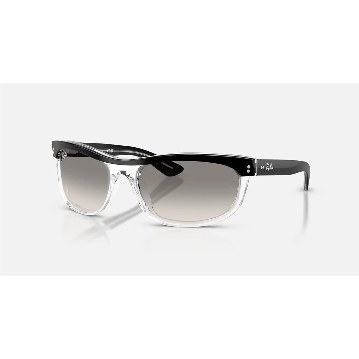 Ray-ban Balorama Street Neat Black On Transparent/gradient Grey 62 mm Sunglasses