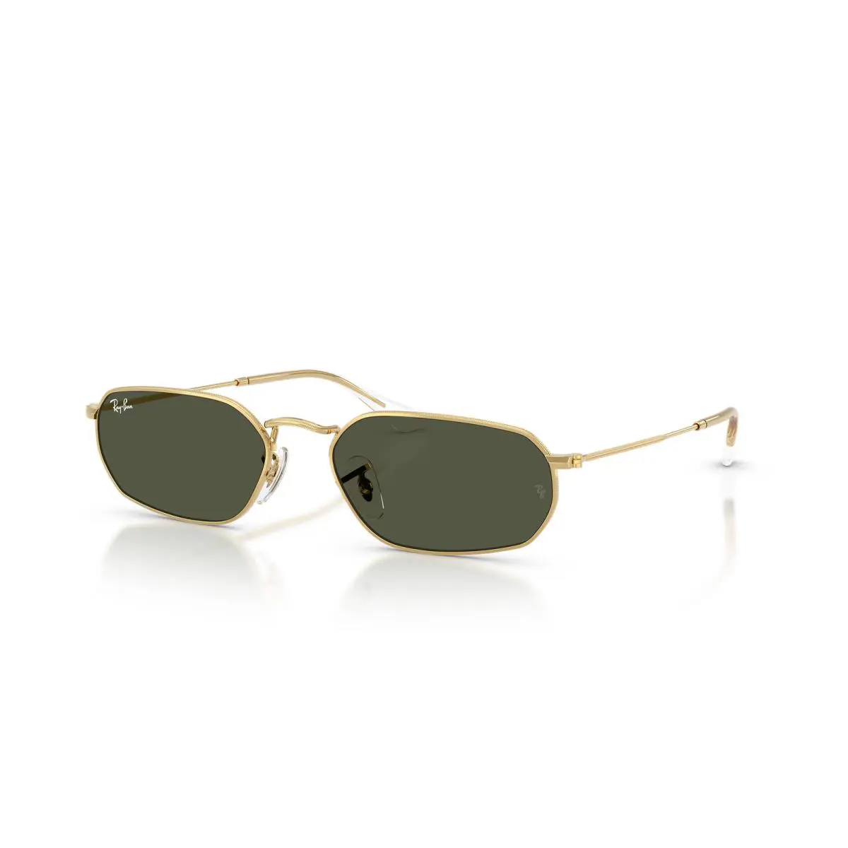 Ray-ban RB3947 Polished Arista Gold/green 57 mm Sunglasses RB3947 001/31 57-18