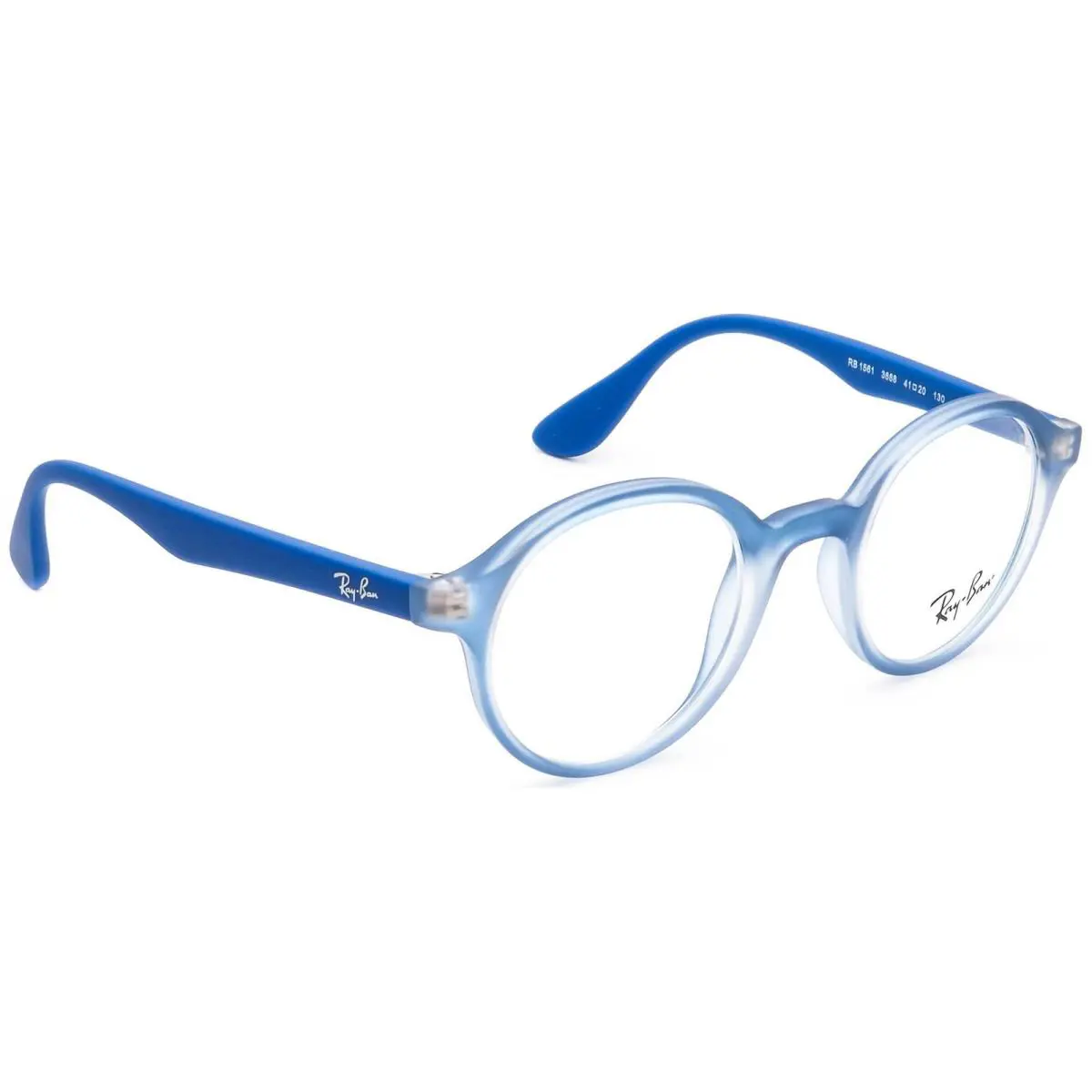 Ray-ban Kids` Eyeglasses RB 1561 3668 Matte Blue Round Frame 41 20 130 by Ray-Ban