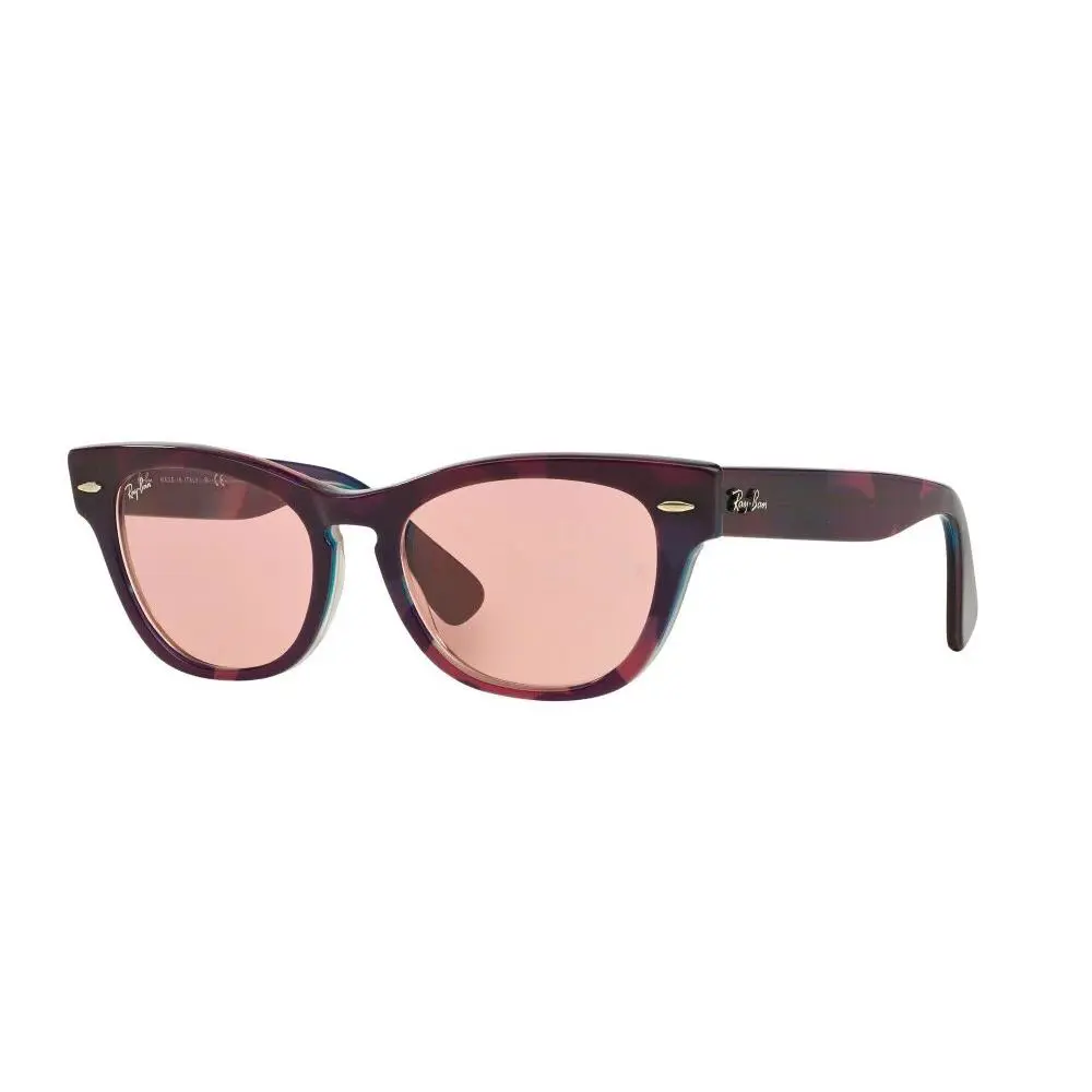 Ray-ban Laramie RB4169 10794B Sunglasses 53mm Violet Red / Red Lens