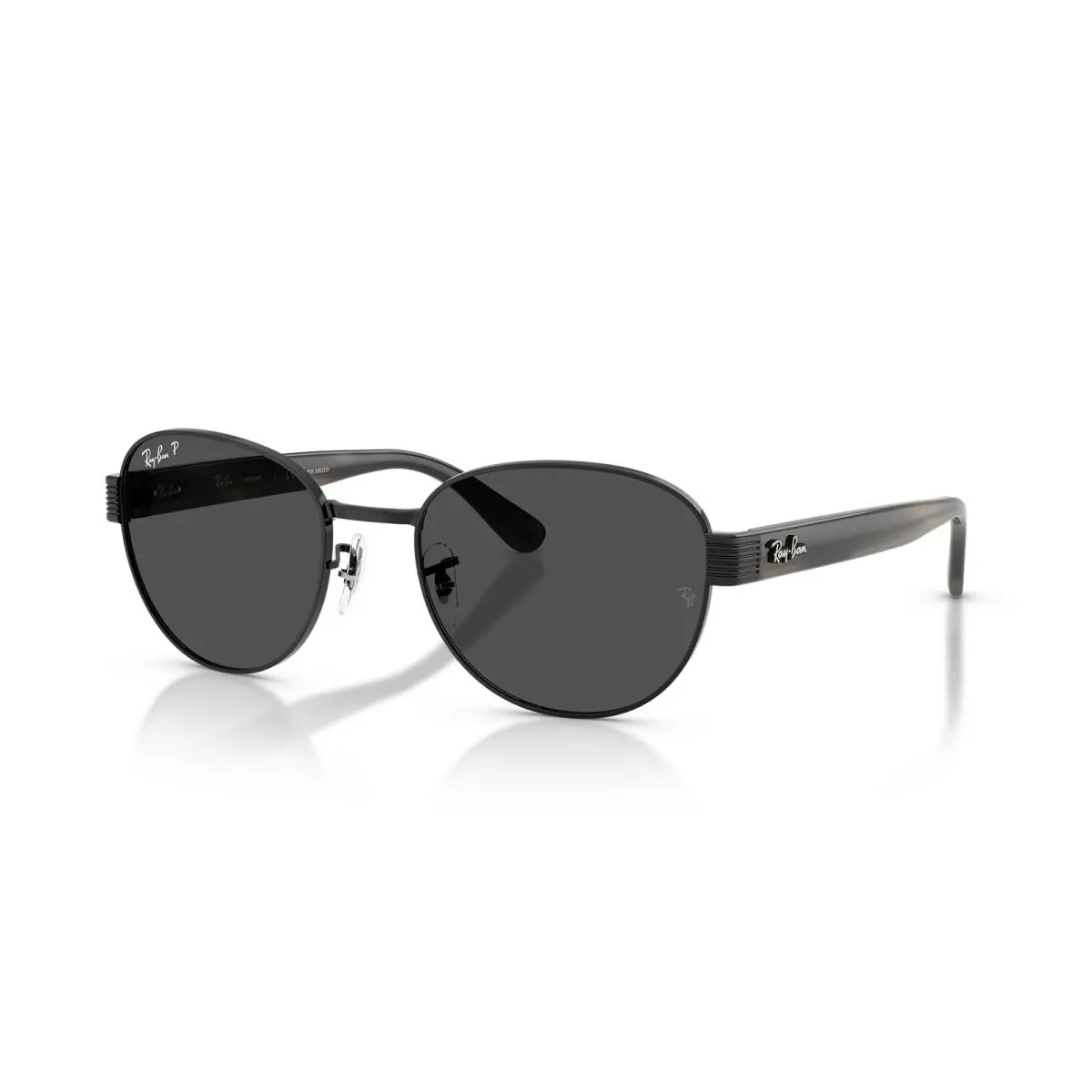 Ray-ban RB3766CH Chromance Polished Black/dark Grey Polarized 56 mm Sunglasses - Frame: Black, Lens: Dark Grey
