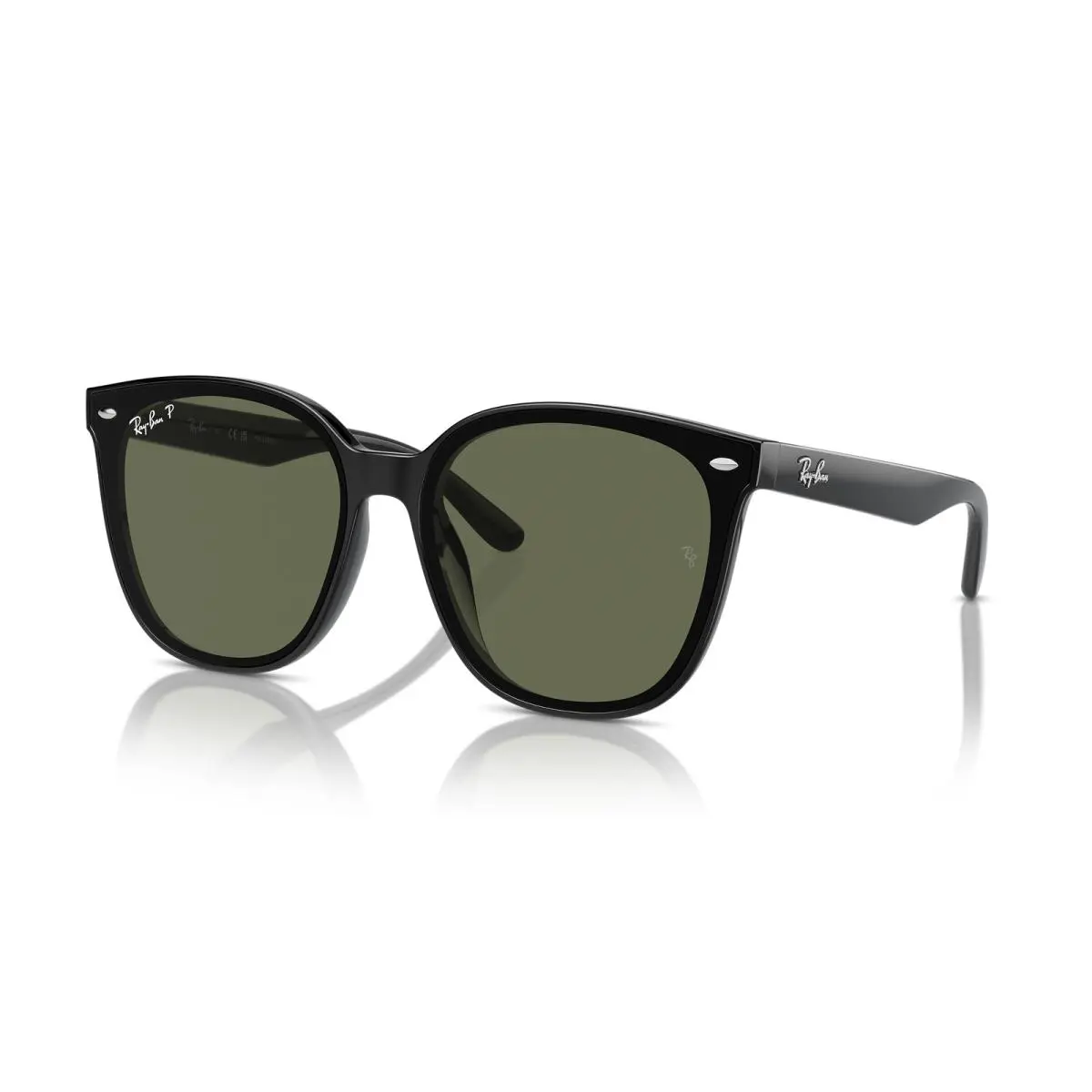 Ray-ban RB4423D Black/dark Green Polarized 66mm Sunglasses RB4423D 601/9A 66-15