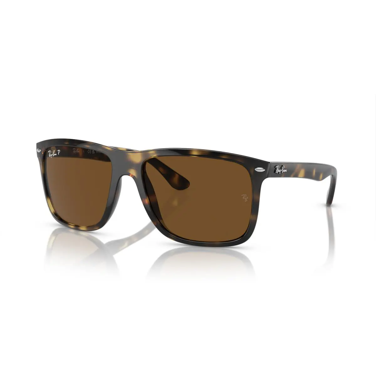 Ray-ban Boyfriend Two Havana/brown Polarized 57mm Sunglasses RB4547 710/57 57-18