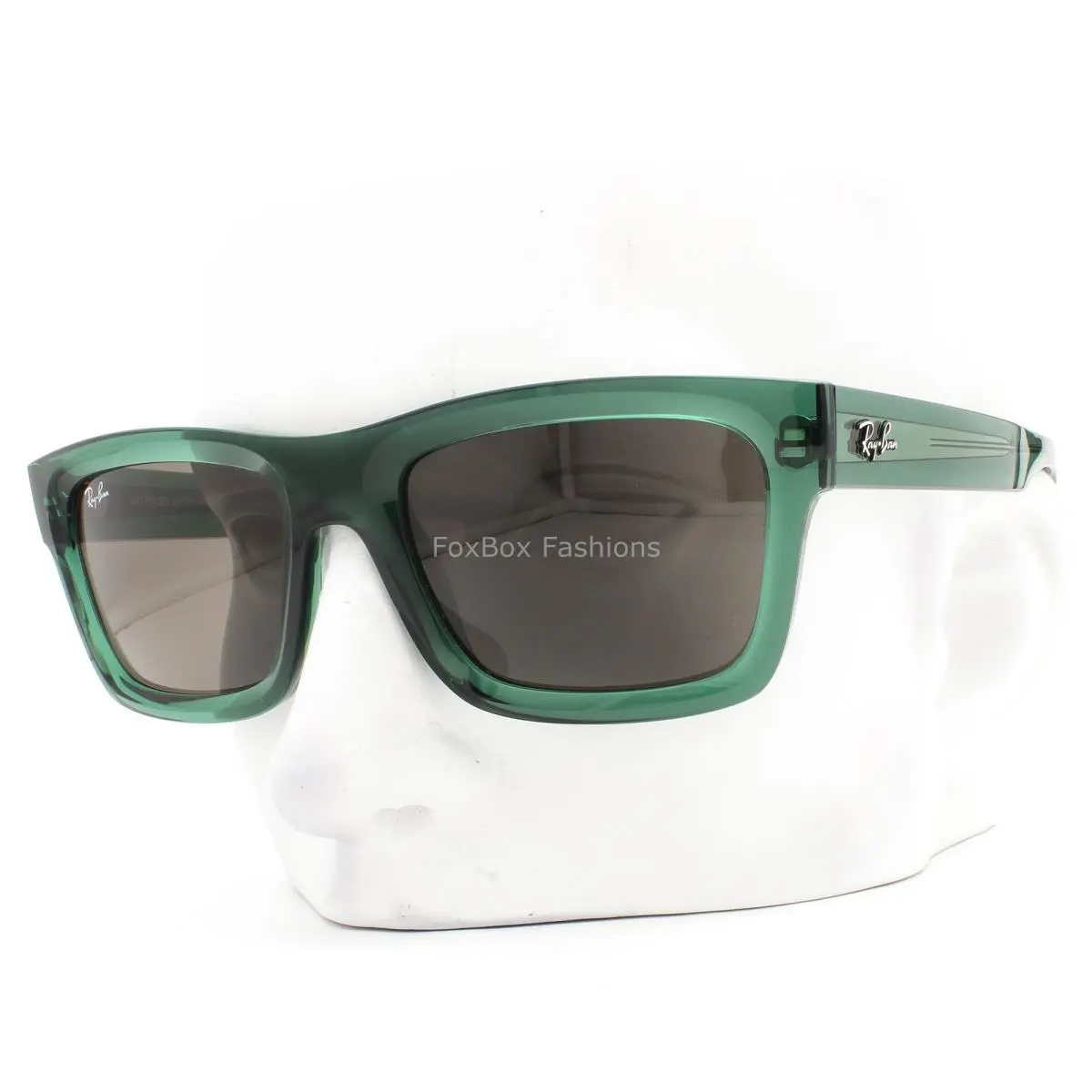Ray-ban Warren Sunglasses RB4396 6681/3 Transparent Green Brown Lens 54mm W/case