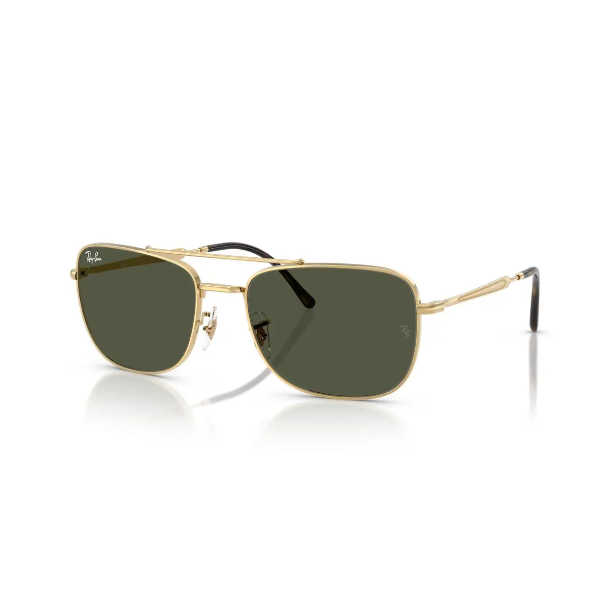 Ray-ban RB3755 Polished Arista Gold/green 62 mm Sunglasses RB3755 001/31 62-19