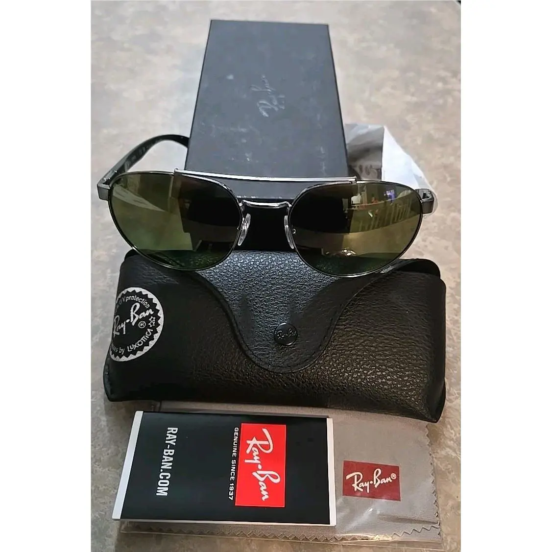 Ray-ban Unisex RB3736CH 926960 Chromance Polarized 56 mm Sunglasses