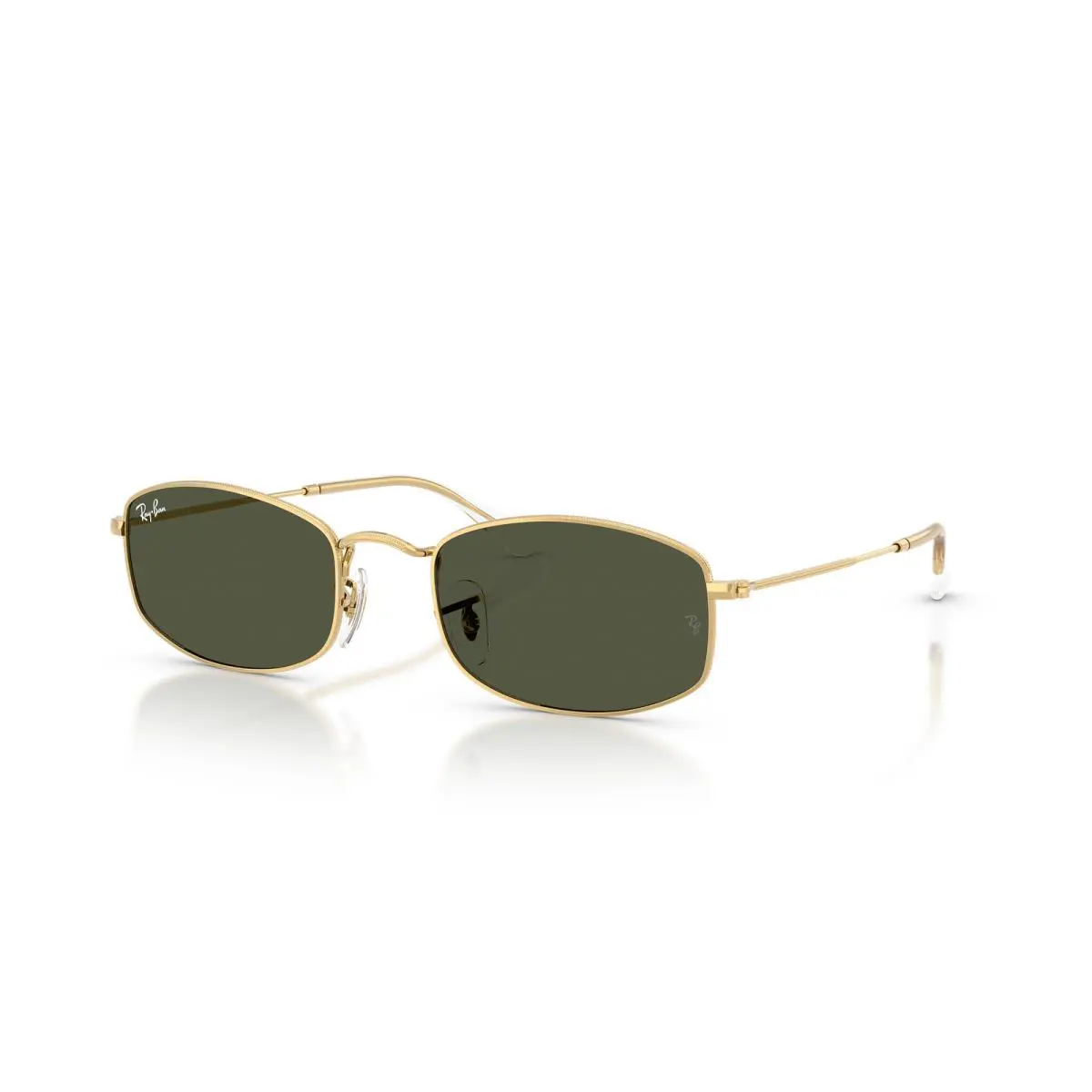 Ray-ban RB3832 Polished Arista Gold/green 55 mm Sunglasses RB3832 001/31 55-21