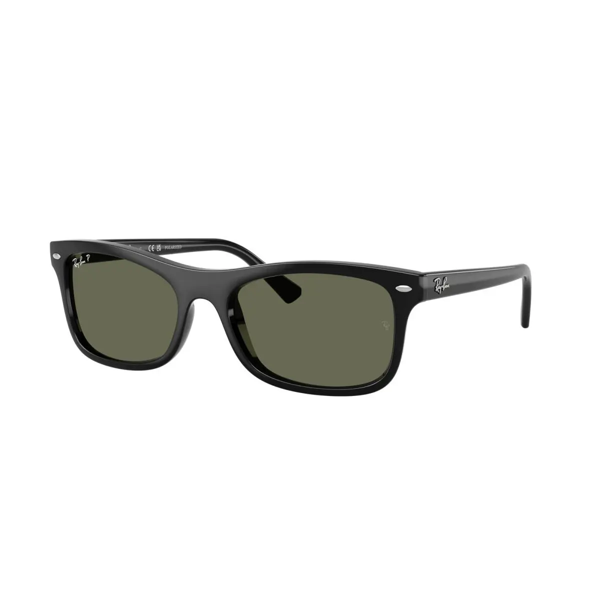 Ray-ban RB2226 Black/ Green Polarized 57 mm Sunglasses RB2226 901/58 57-20