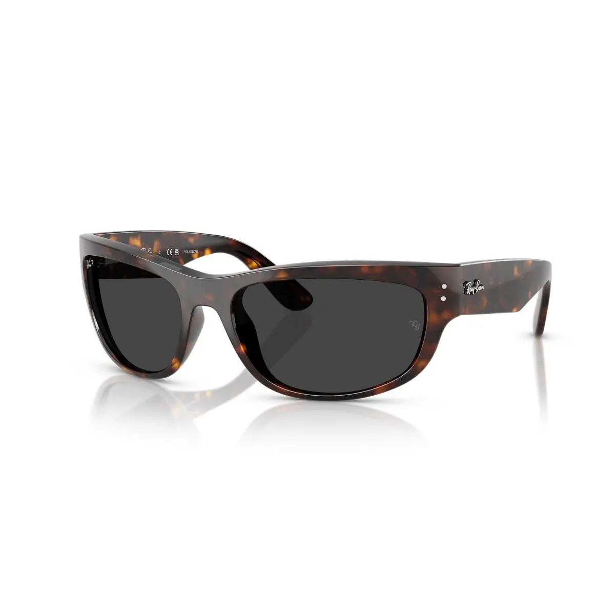 Ray-ban Mega Balorama Havana/black Polarized 63 mm Sunglasses RB2289 902/48 63 - Frame: Polished Havana, Lens: Black