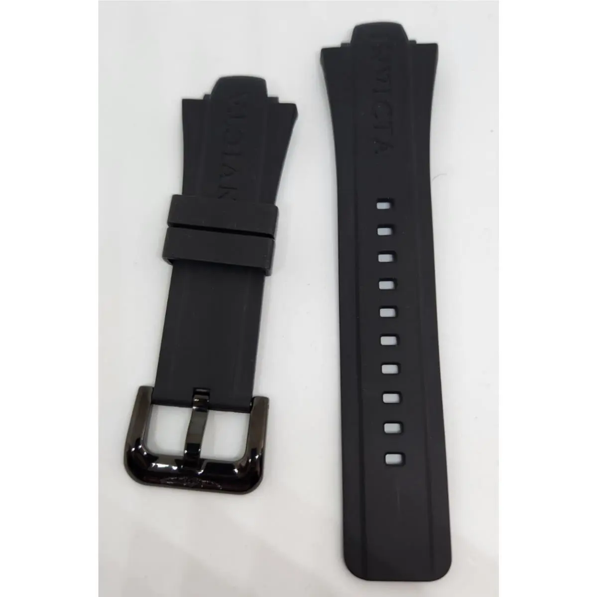 Oem Invicta Pro Diver 32mm Black Silicone Strap Band Black Buckle For 16132 Etc