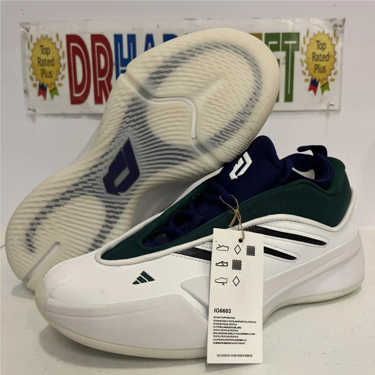 Adidas shoes - adidas Dame - Dame - IG6603 - White 0