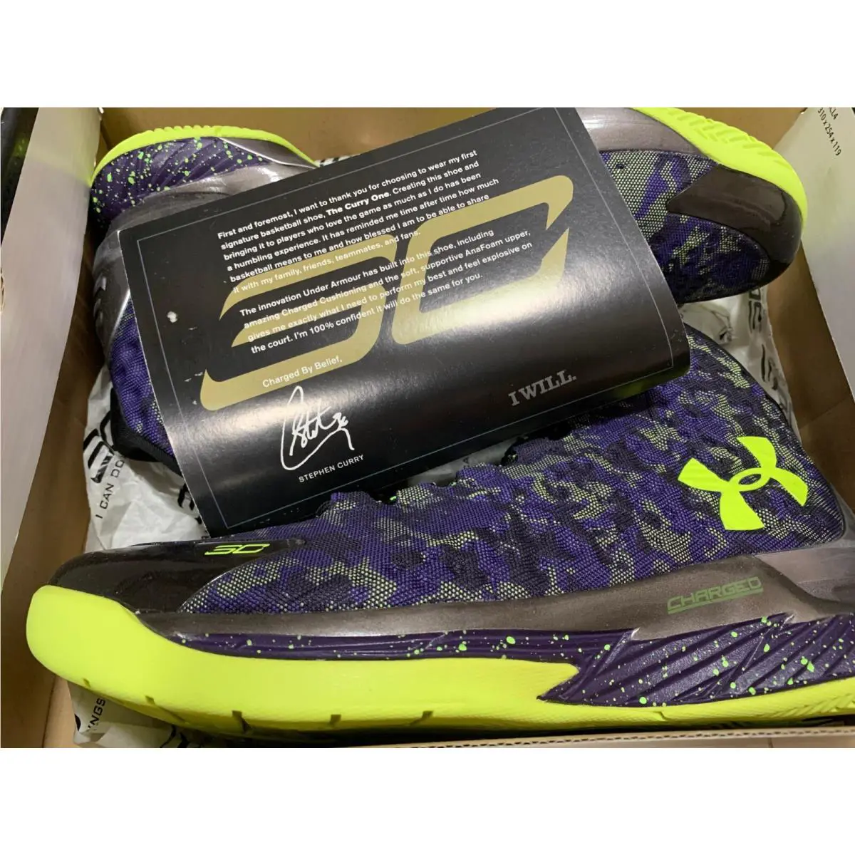 Under Armour shoes - Under Armour Curry 1 - Curry - 1258723-005 - Multicolor 7