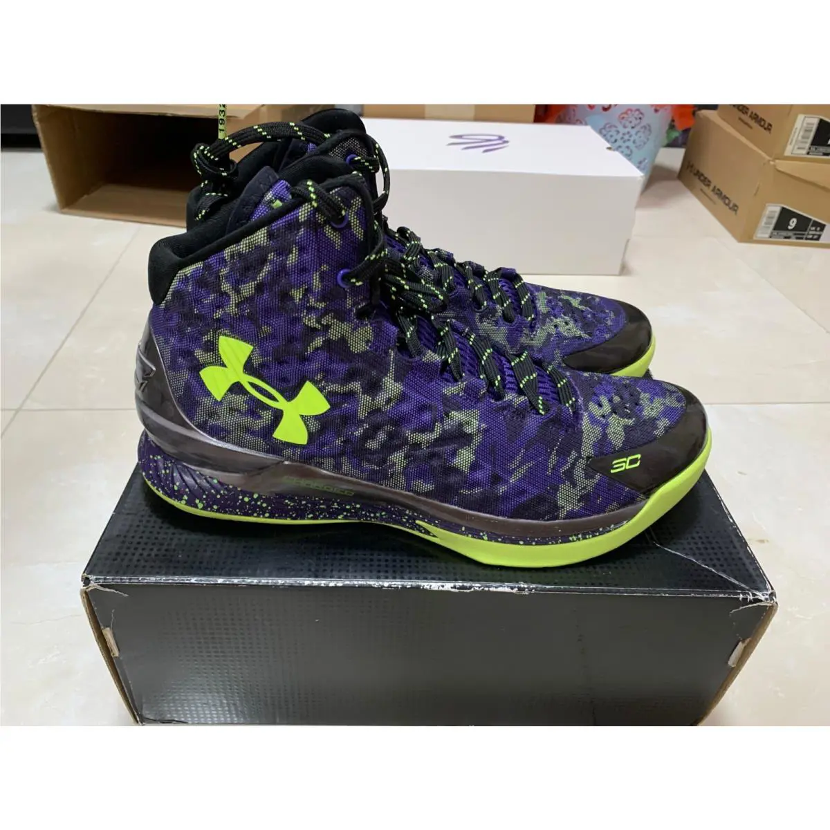 Under Armour shoes - Under Armour Curry 1 - Curry - 1258723-005 - Multicolor 8