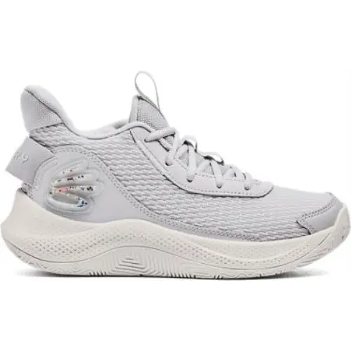 Under Armour Unisex Kids` Grade School Curry 3Z7 Basketball Shoes Halo Gray/whit - HALO GRAY-WHITE CLAY-WHITE CLAY
