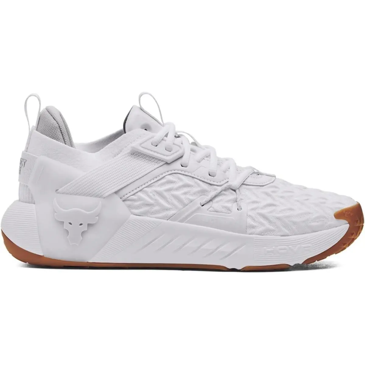 Under Armour Hovr Project Rock 6 Comfort Running Sneaker Men`s 3026534-100 - White/White