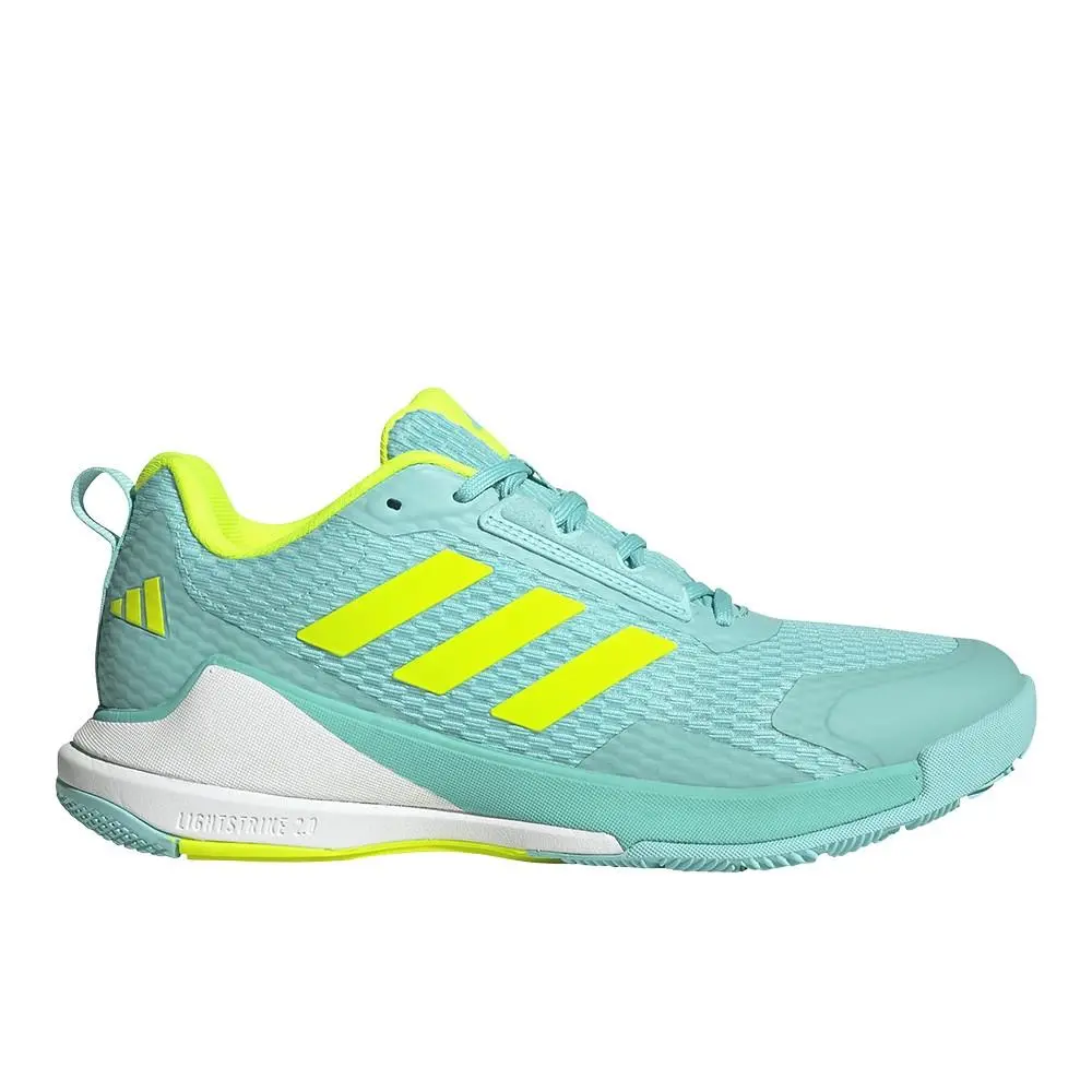 Adidas Novaflight 2 Indoor Volleyball Womens Blue Sneakers Athletic Shoes JR956