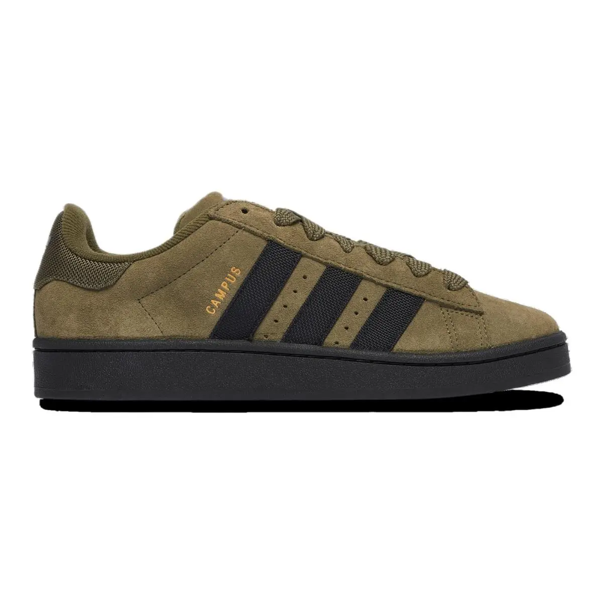 Adidas Campus 00s Mens Casual Lace-up Sneaker - Olive Strata/core Black/gold
