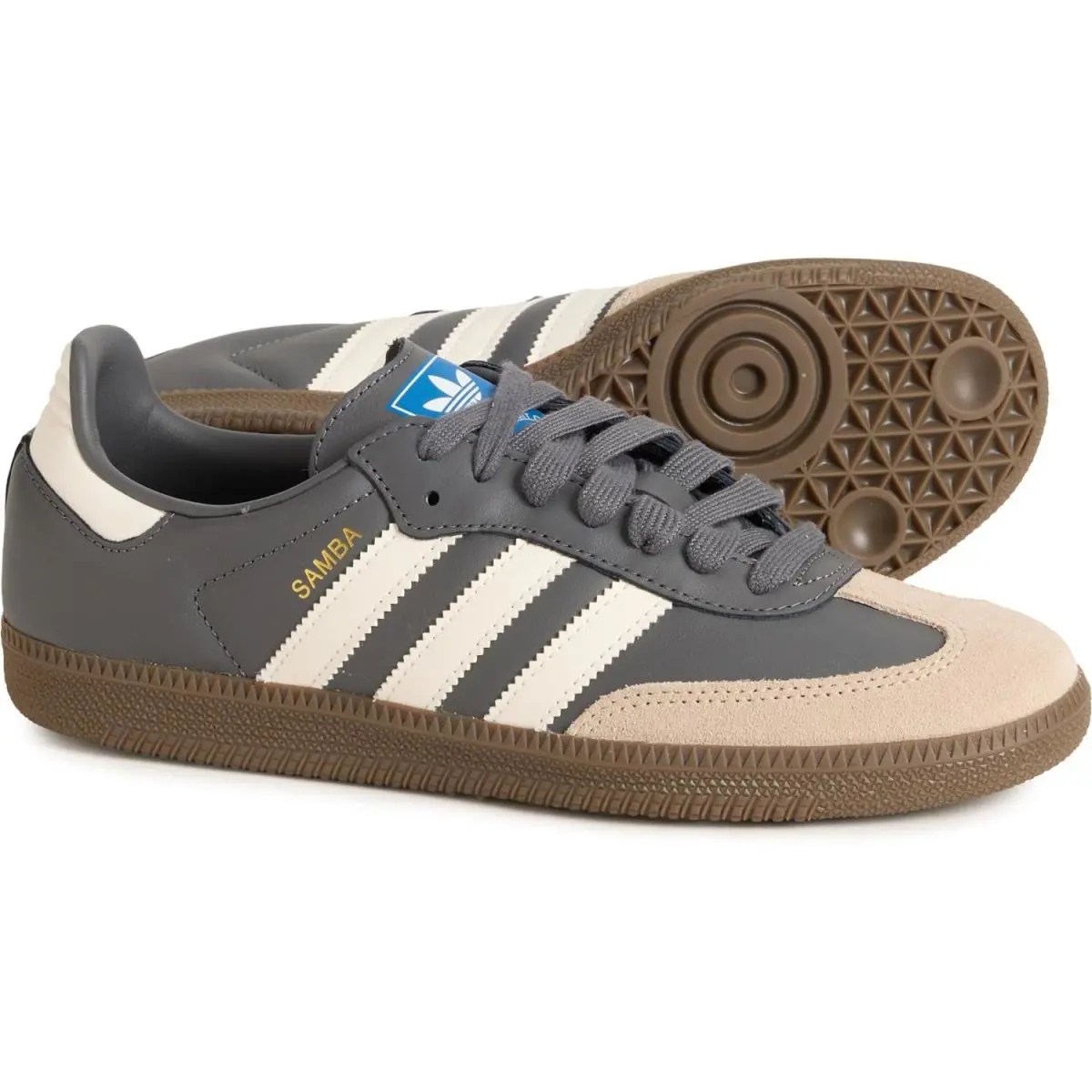 Adidas Samba OG Leather Sneakers For Men - Gray