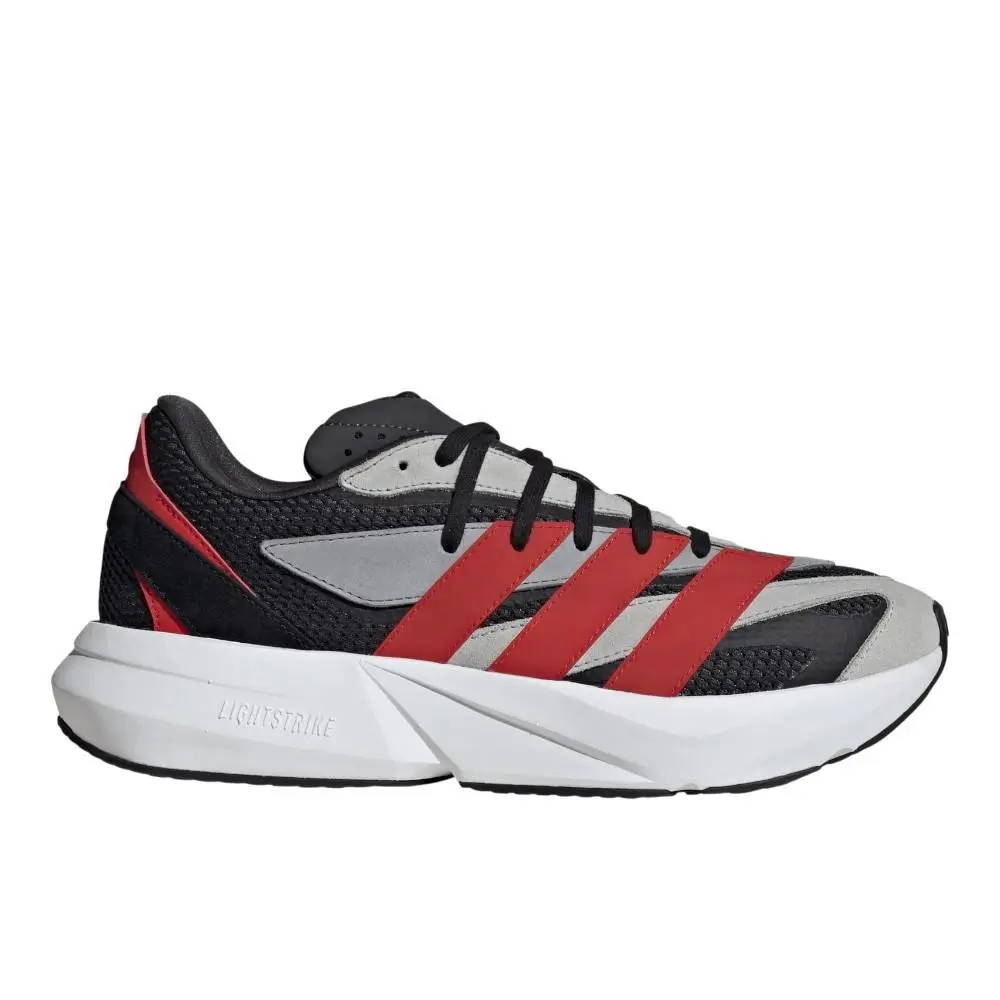 Adidas Lightblaze Lace Up Mens White Sneakers Casual Shoes JR3464
