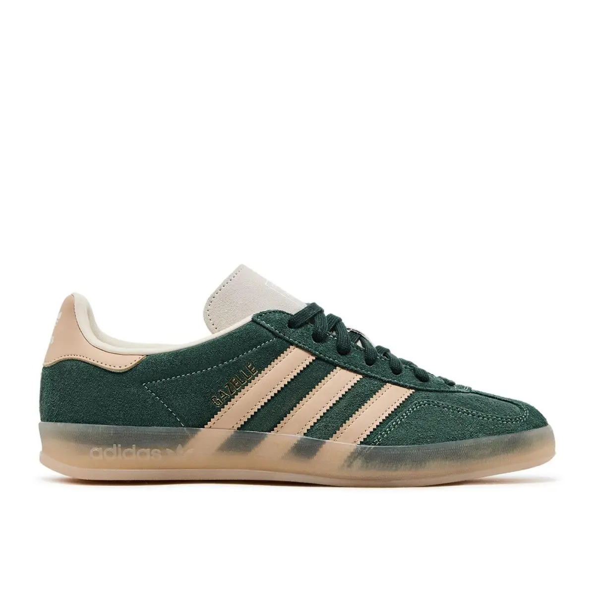 Adidas Originals Gazelle Indoor Mens Suede Sneaker - Green/white/sandstone