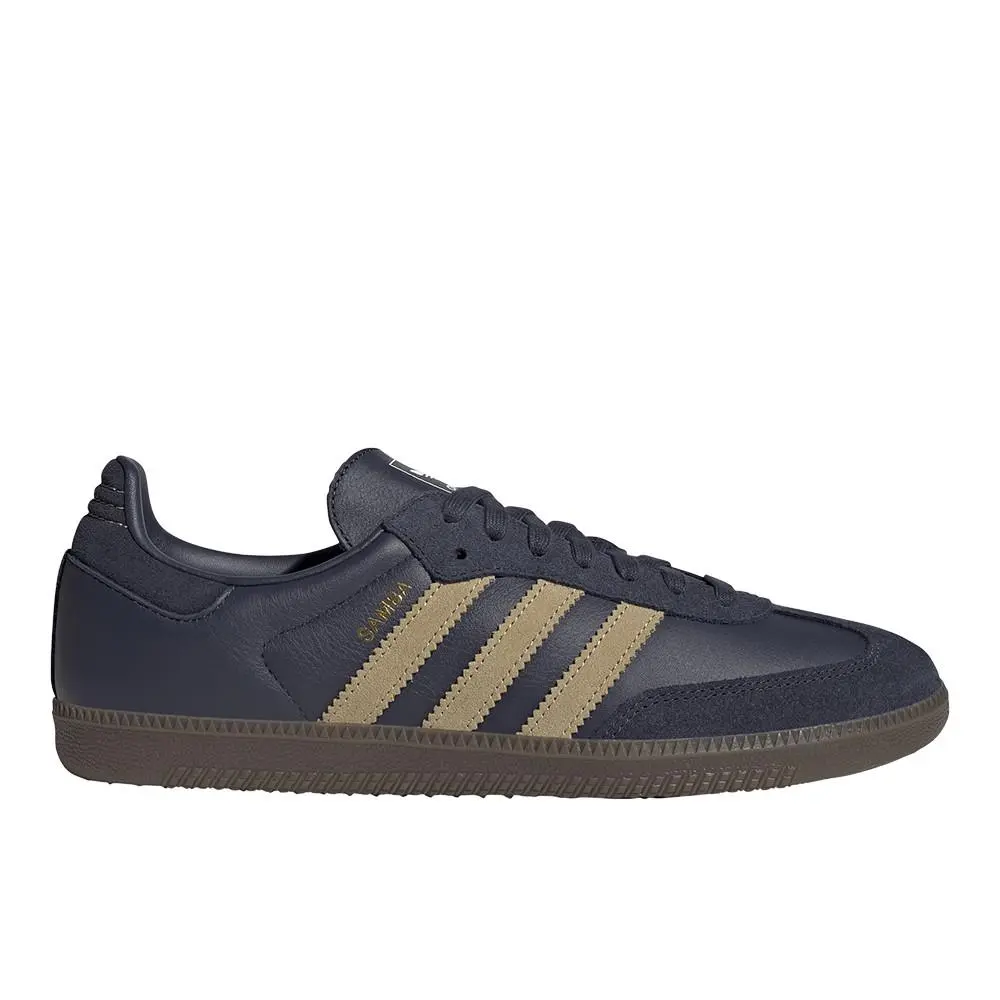 Adidas Samba Og Lace Up Mens Blue Sneakers Casual Shoes JR0894