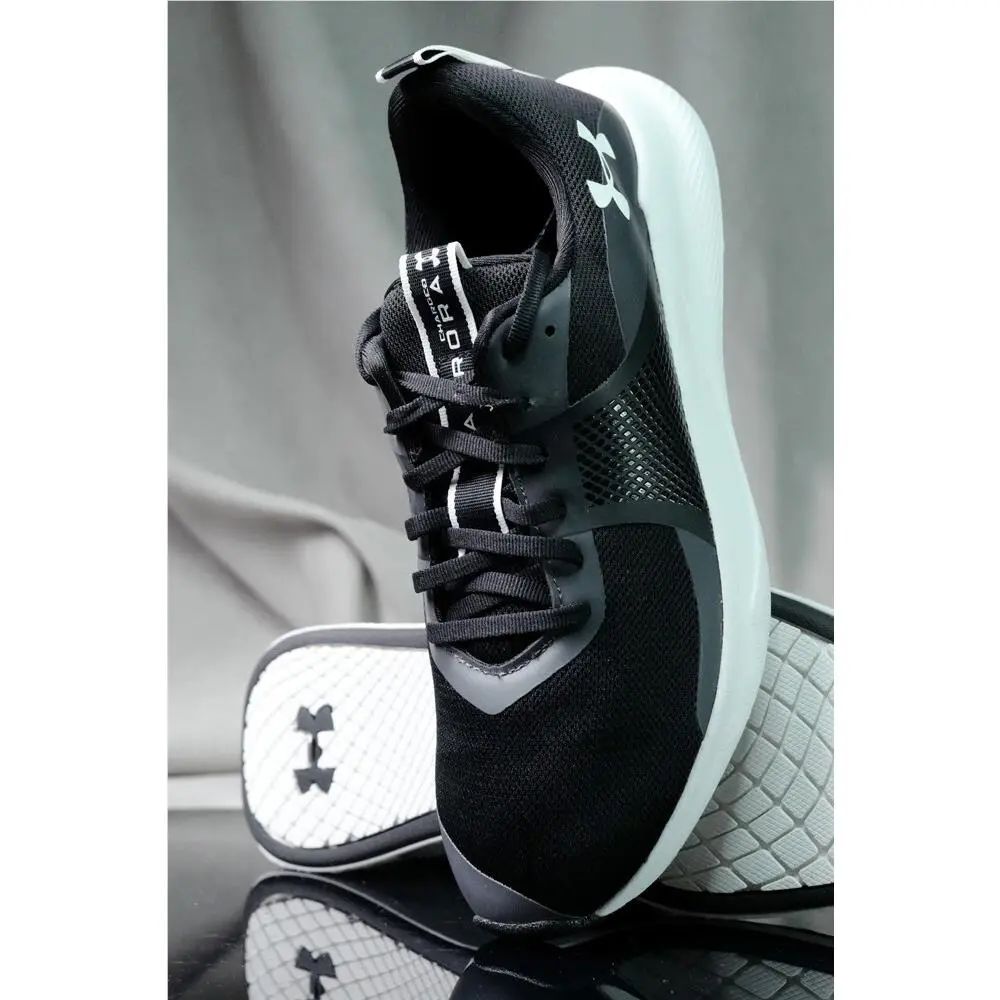 Under Armour shoes - UNDER ARMOUR CHARGED AURORA - CHARGED AURORA - 3023705 - Black/ White (UPC: 193444834611) 0