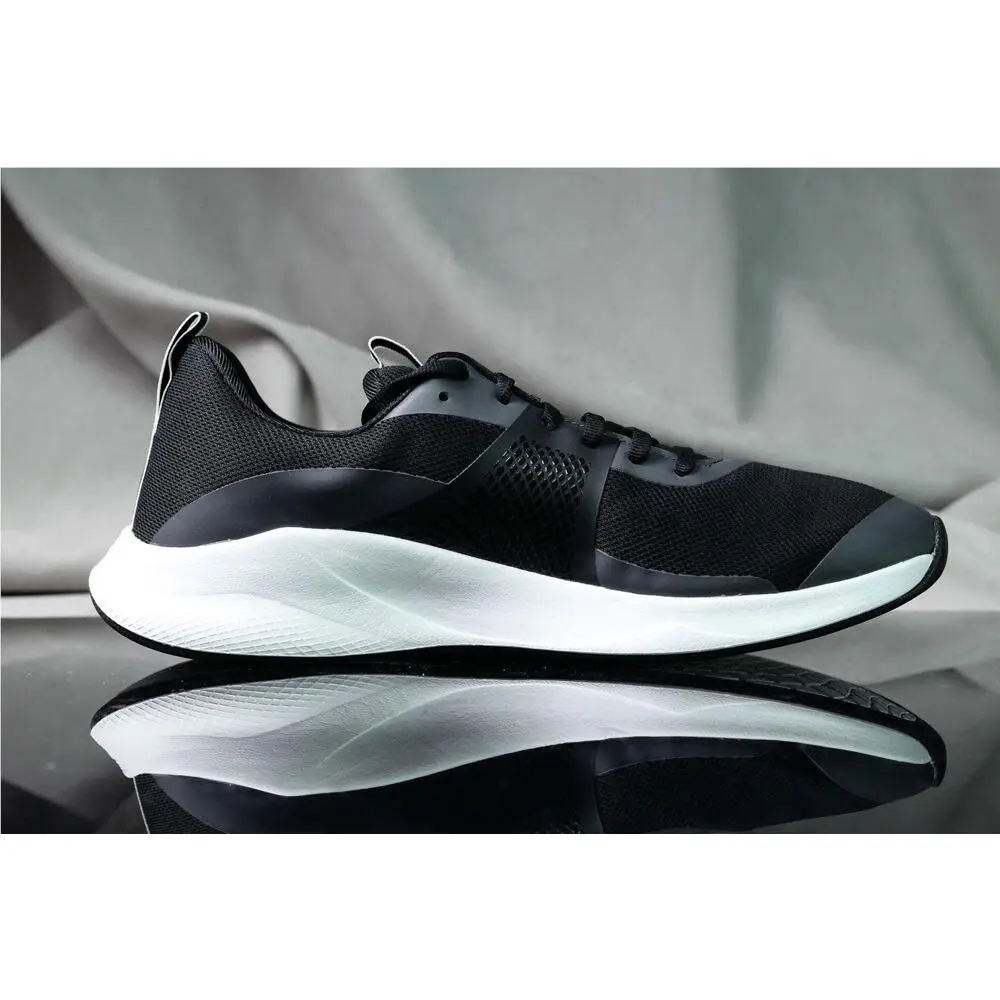 Under Armour shoes - UNDER ARMOUR CHARGED AURORA - CHARGED AURORA - 3023705 - Black/ White (UPC: 193444834611) 2