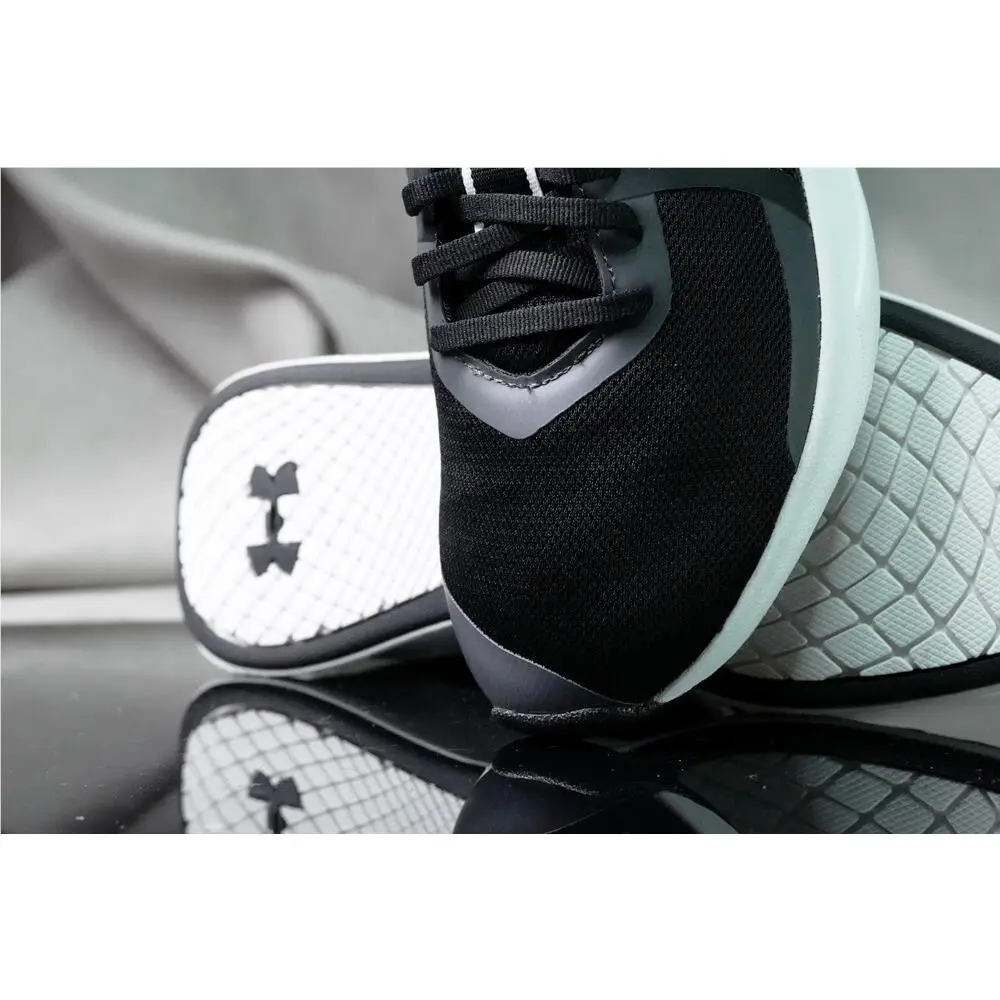 Under Armour shoes - UNDER ARMOUR CHARGED AURORA - CHARGED AURORA - 3023705 - Black/ White (UPC: 193444834611) 3