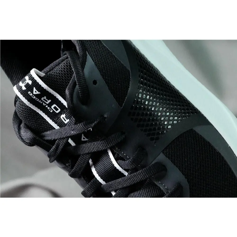 Under Armour shoes - UNDER ARMOUR CHARGED AURORA - CHARGED AURORA - 3023705 - Black/ White (UPC: 193444834611) 4