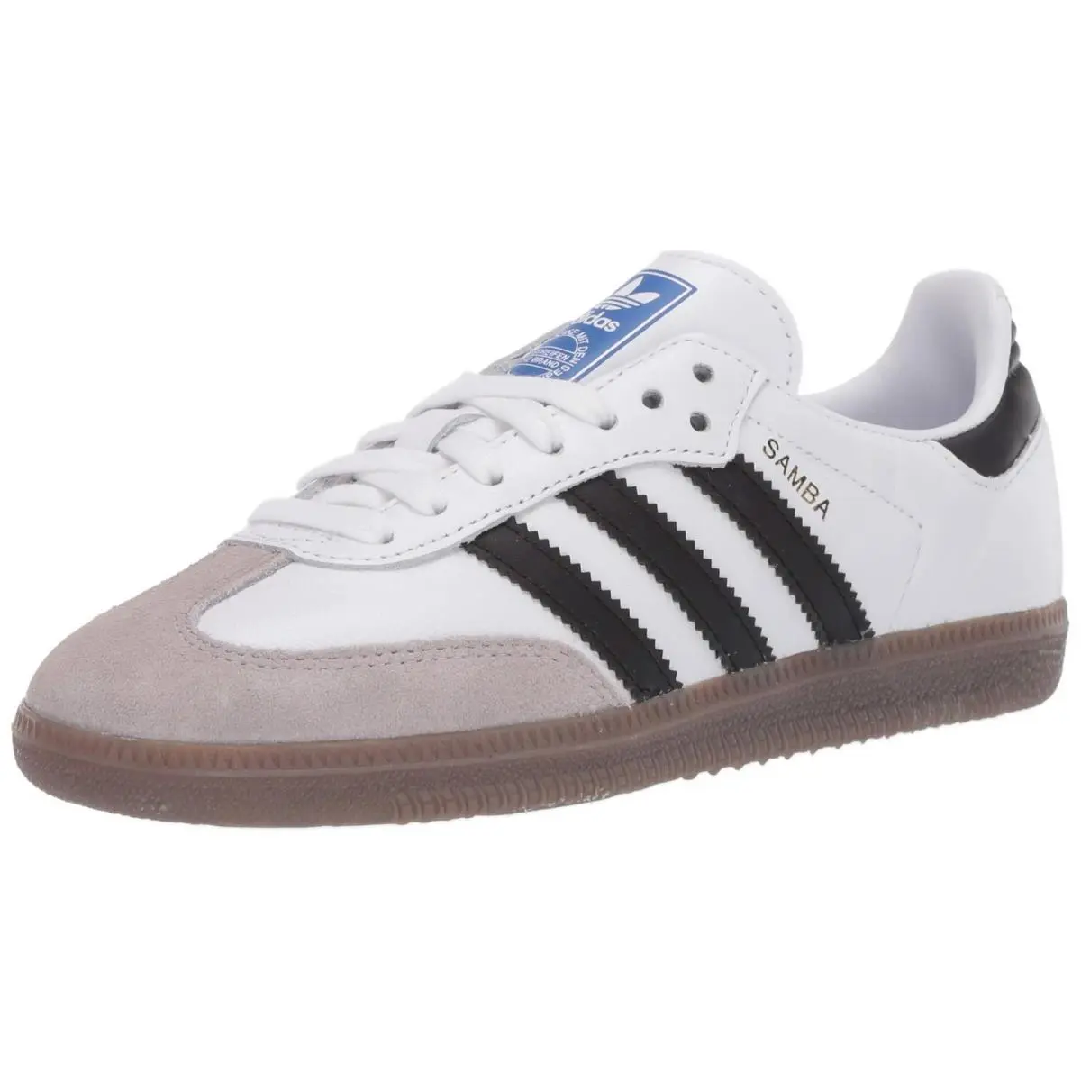 Adidas Originals Samba OG Mens Retro Leather Sneaker - White/black/granite