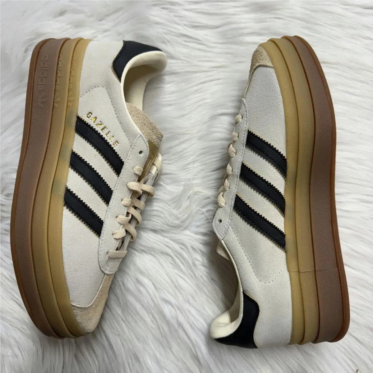 Adidas shoes - Gazelle Cream White Core Black Sand Strata - JS3892 - White 0