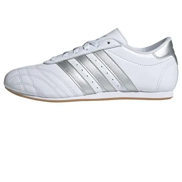 Adidas Originals Taekwondo Lace Womens Retro Leather Sneaker - White/silver/gum