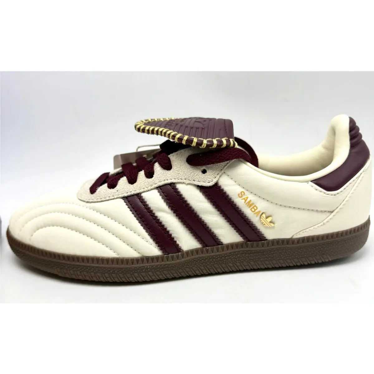 Adidas shoes - adidas Originals Samba Long Tongue - IH9045 - Cream White / Maroon / Gold Metallic 0
