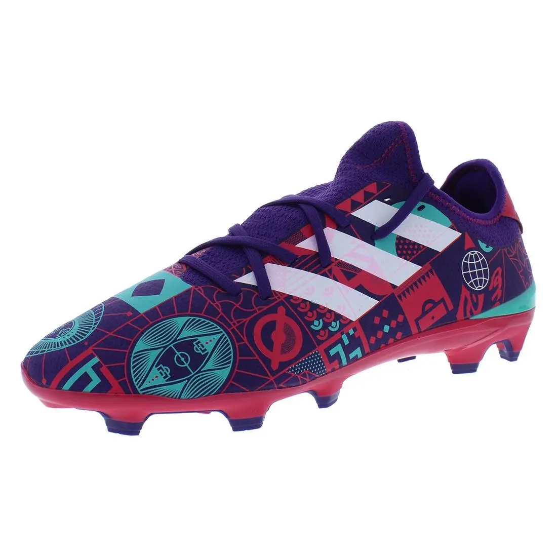 Adidas shoes - Rich Purple/Cloud White/Ruby Red, Main: Multi-Colored 5