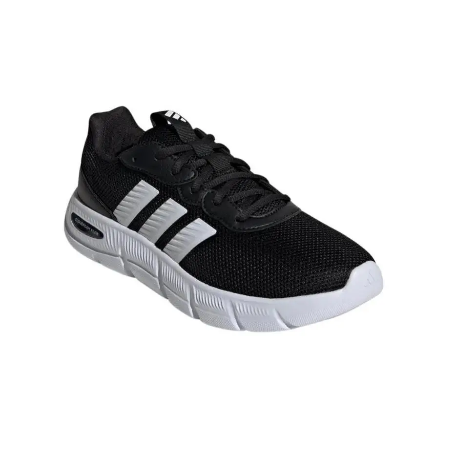 Adidas Womens Sneakers Black White Shoes Cloudfoam Flex Memory Foam Padded