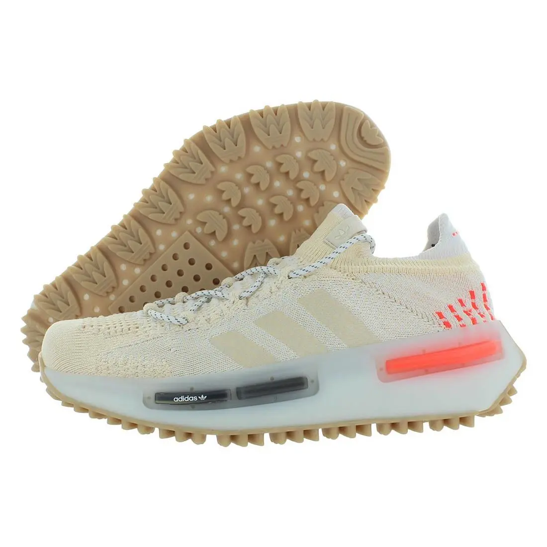 Adidas Nmd S1 Mens Shoes Size 10.5 Color: Wonder White/wonder White/solar Red