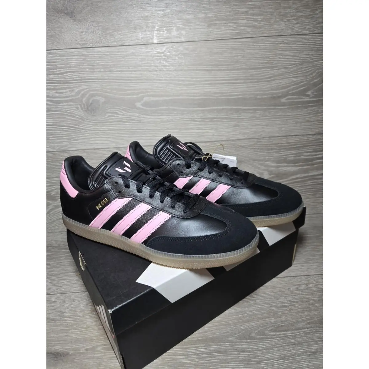 Adidas Samba Messi Black Pink Gum Bottom Soccer Shoes Mens Sizes JP7845