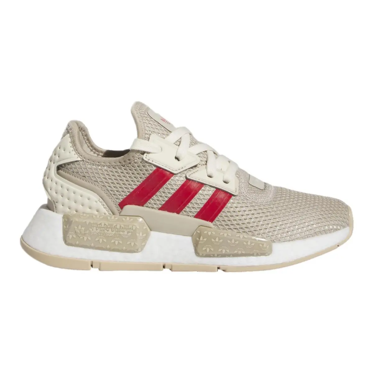 Adidas Originals Nmd G1 Kids` Lifestyle Sneaker Wonder Beige/red/wonder White