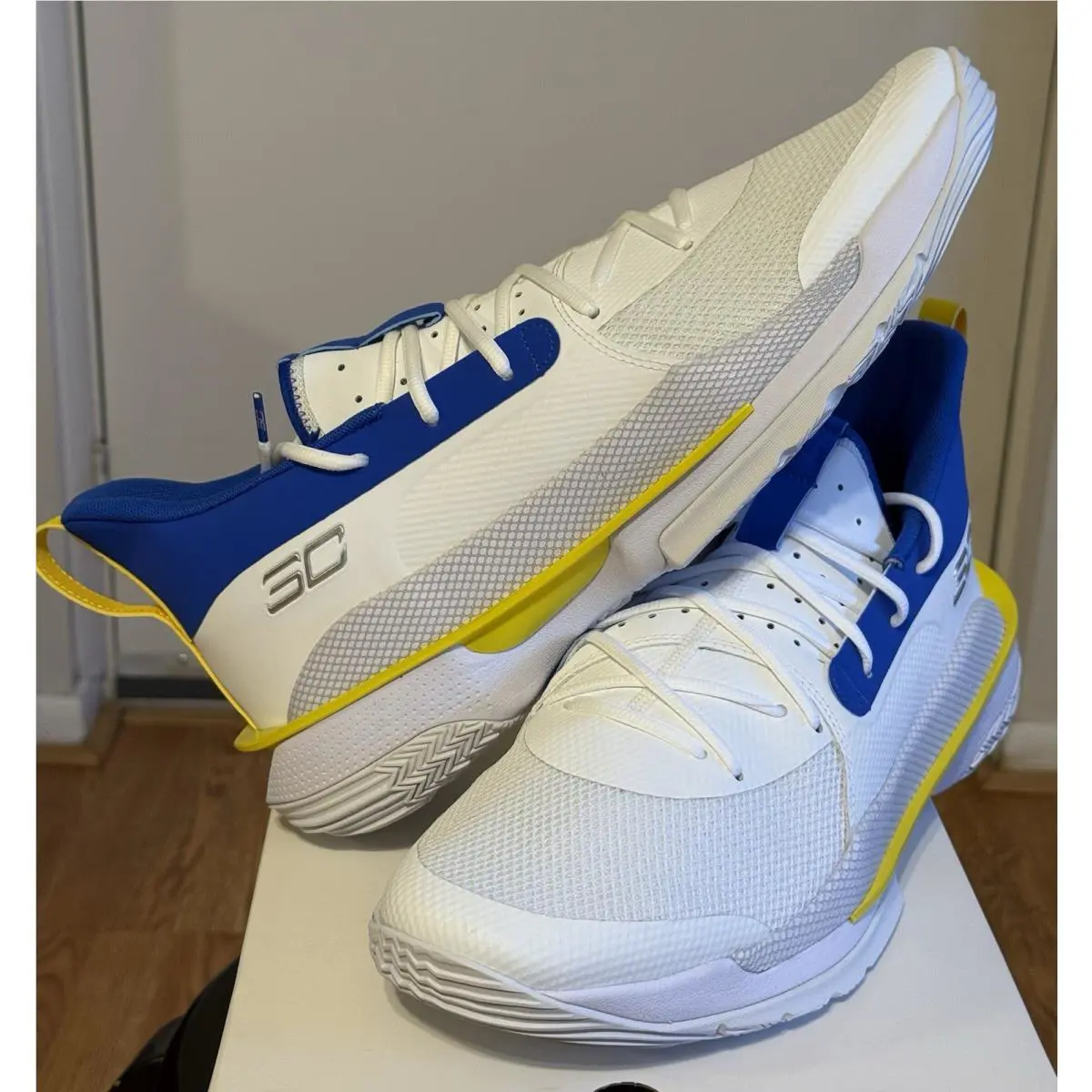 Under Armour shoes - Curry 7 - Curry - 3023300-106 - White Blue 2
