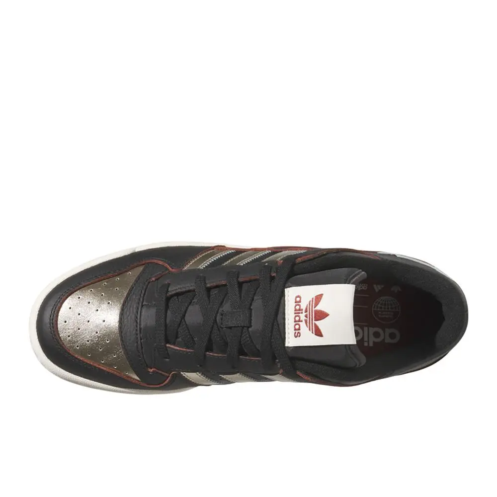 Adidas shoes - adidas Forum Low Cl Metallic Lace Up - JI3270 - Black, Gold 2